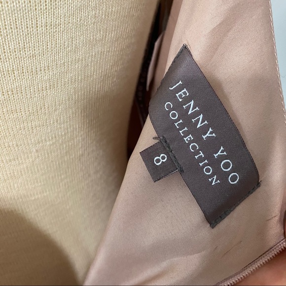 Jenny Yoo The Blake Crepe De Chine Dress Size 8 - Picture 9 of 12